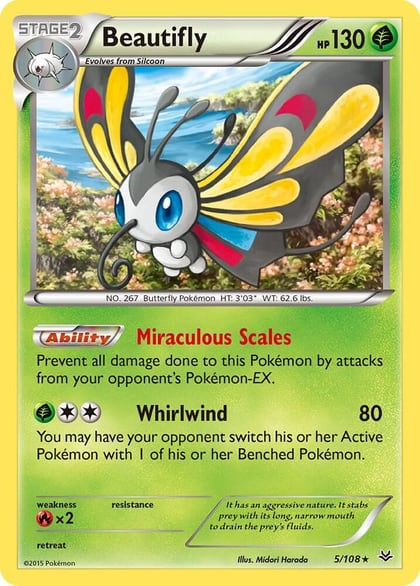 Beautifly, XY - Roaring Skies 5/108