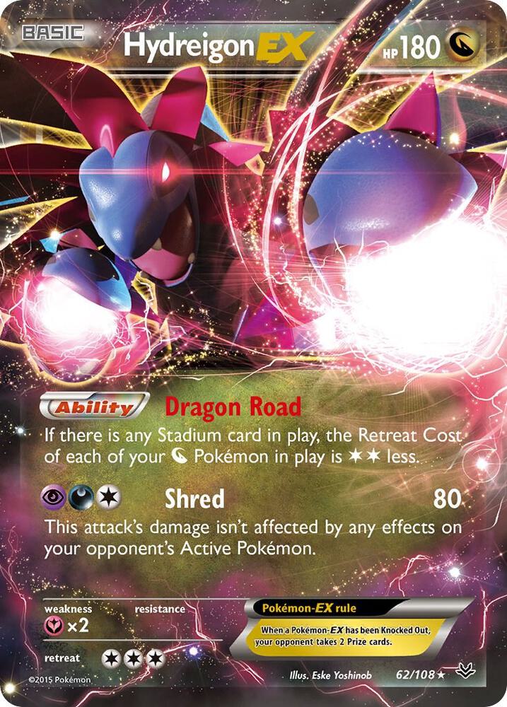 Hydreigon EX, XY - Roaring Skies 62/108