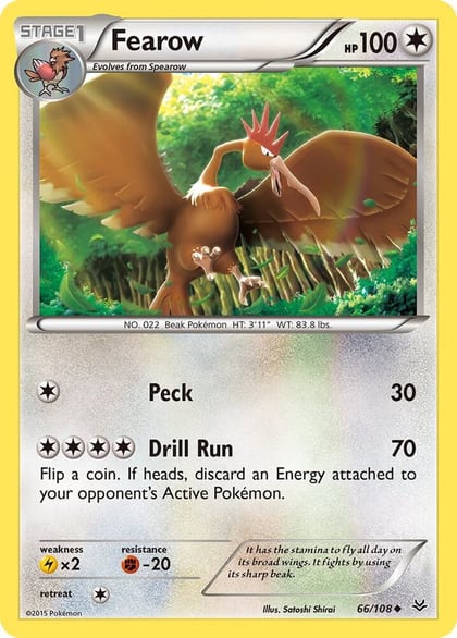 Fearow, XY - Roaring Skies 66/108