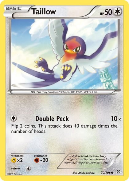 Taillow, XY - Roaring Skies 70/108