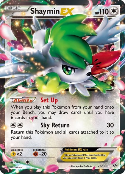 Shaymin EX, XY - Roaring Skies 77/108