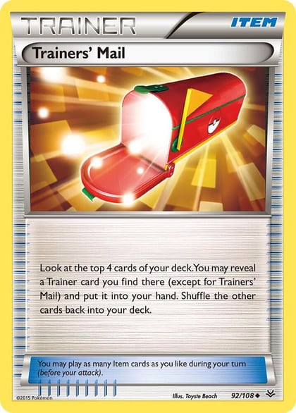 Trainers' Mail, XY - Roaring Skies 92/108