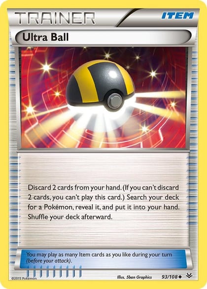 Ultra Ball, XY - Roaring Skies 93/108