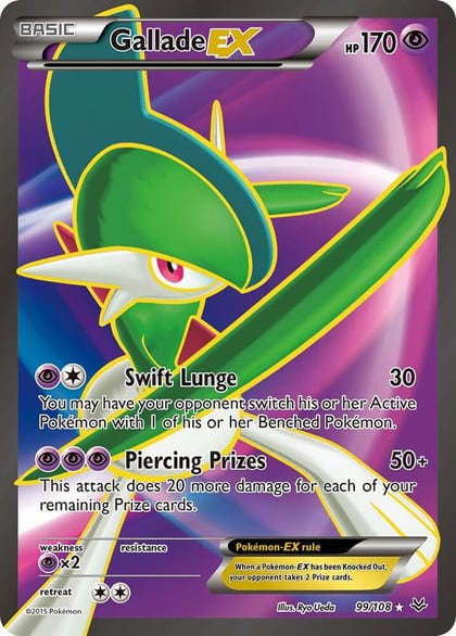 Gallade EX (99 Full Art), XY - Roaring Skies 99/108
