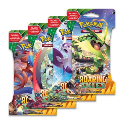 Roaring Skies Sleeved Booster Pack Art Bundle [Set of 4], XY - Roaring Skies P276594
