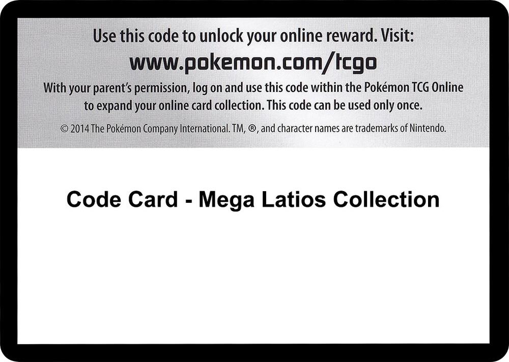 Code Card - Mega Latios Collection, XY - Roaring Skies P280467