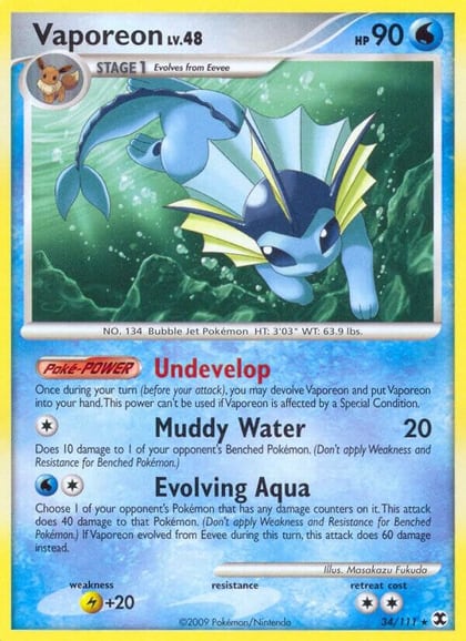 Vaporeon, Rising Rivals 34/111