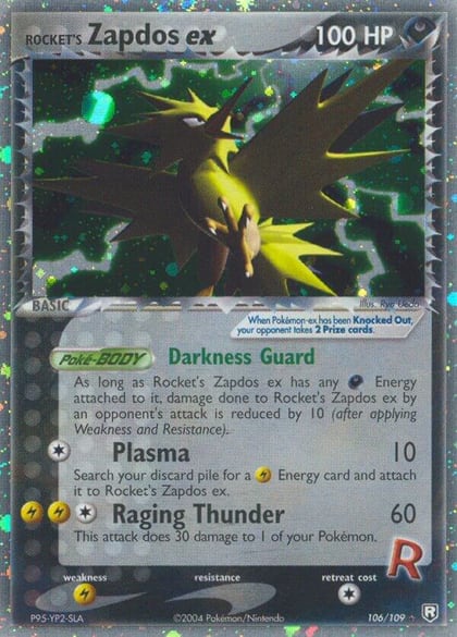 Rocket's Zapdos ex, Team Rocket Returns 106/109