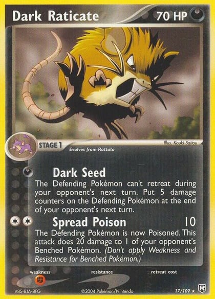 Dark Raticate, Team Rocket Returns 17/109