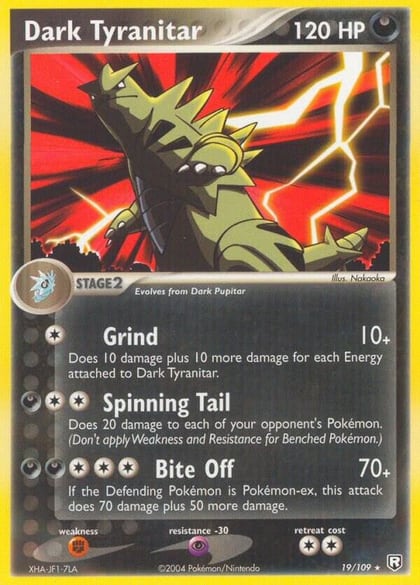 Dark Tyranitar - 019/109, Team Rocket Returns 19/109