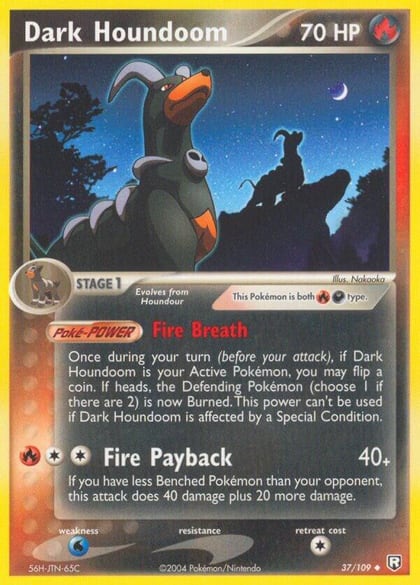 Dark Houndoom - 037/109, Team Rocket Returns 37/109