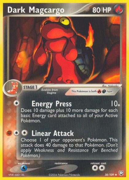 Dark Magcargo, Team Rocket Returns 38/109