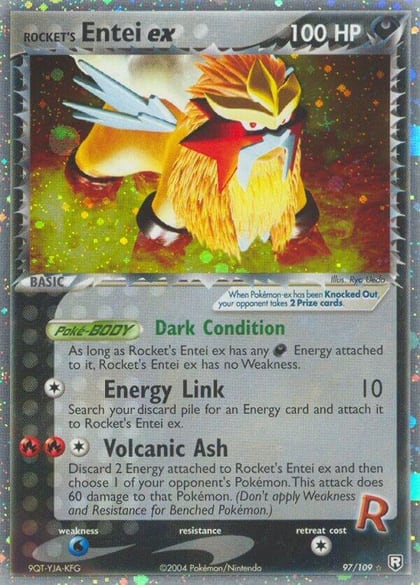 Rocket's Entei ex, Team Rocket Returns 97/109