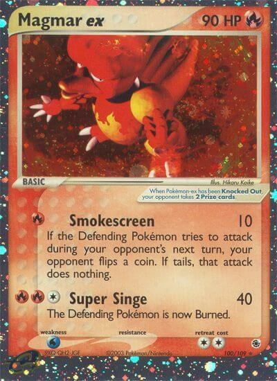 Magmar ex, Ruby and Sapphire 100/109