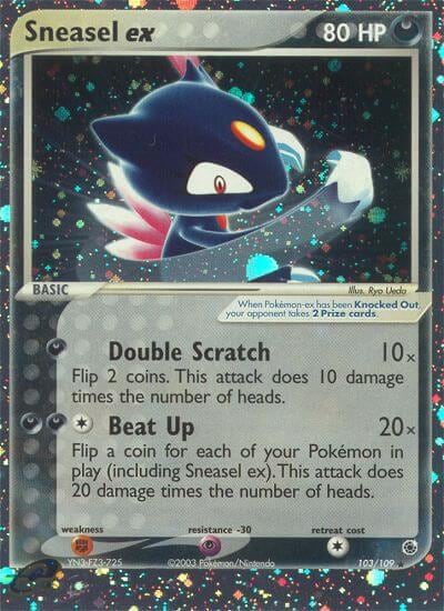 Sneasel ex, Ruby and Sapphire 103/109