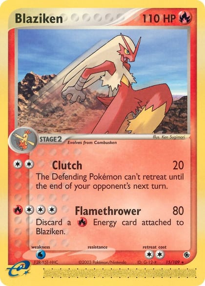 Blaziken - 15/109, Ruby and Sapphire 15/109