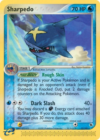 Sharpedo, Ruby and Sapphire 22/109