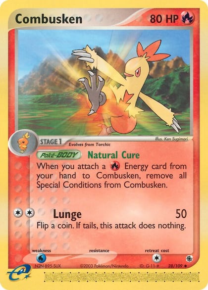 Combusken - 28/109, Ruby and Sapphire 28/109