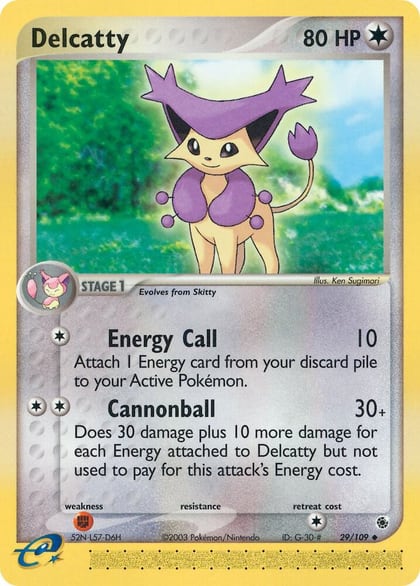 Delcatty - 29/109, Ruby and Sapphire 29/109