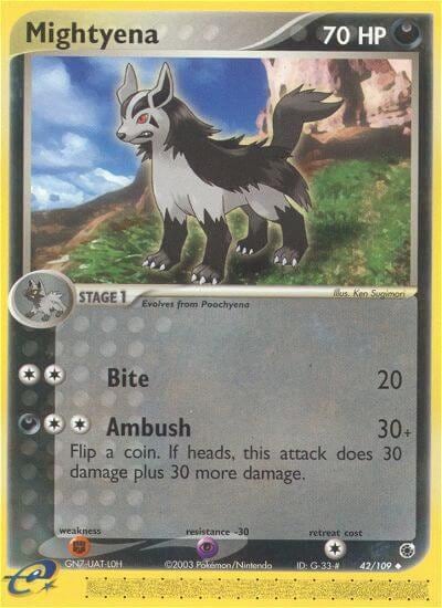 Mightyena - 42/109, Ruby and Sapphire 42/109