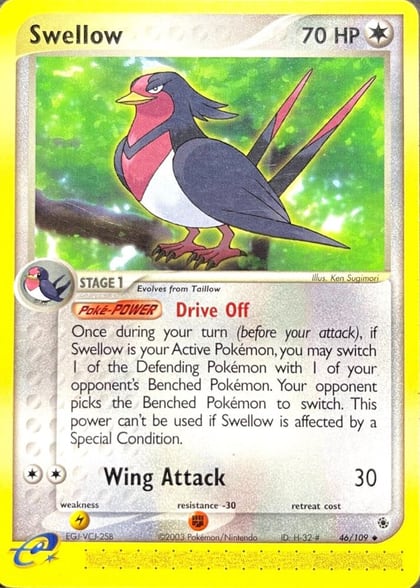 Swellow, Ruby and Sapphire 46/109