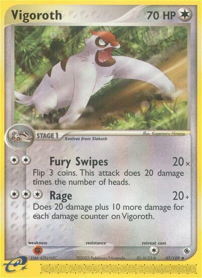 Vigoroth, Ruby and Sapphire 47/109