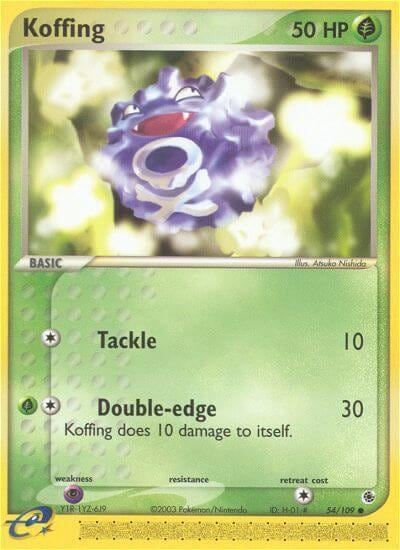 Koffing, Ruby and Sapphire 54/109