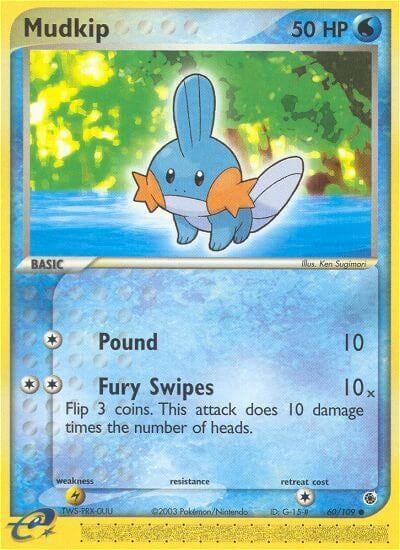 Mudkip - 60/109, Ruby and Sapphire 60/109