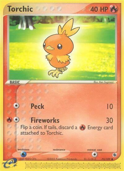Torchic - 73/109, Ruby and Sapphire 73/109