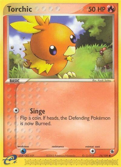 Torchic - 74/109, Ruby and Sapphire 74/109