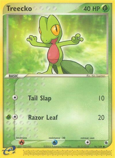 Treecko - 76/109, Ruby and Sapphire 76/109