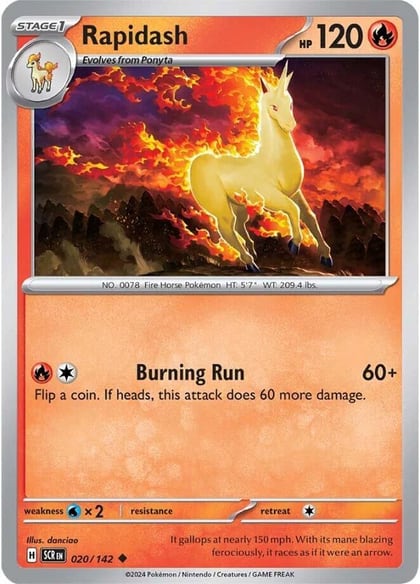 Rapidash, SV07: Stellar Crown 020/142