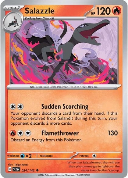 Salazzle, SV07: Stellar Crown 024/142