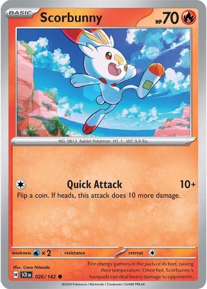 Scorbunny, SV07: Stellar Crown 026/142