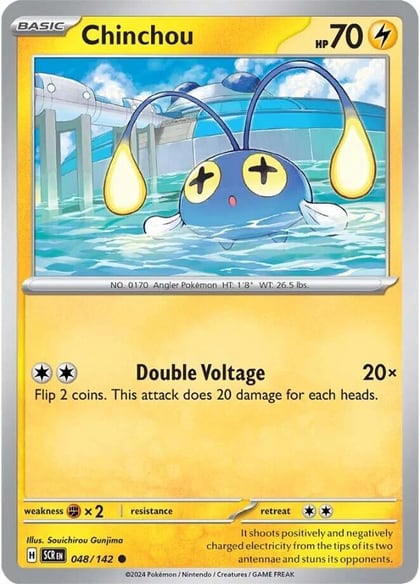 Chinchou, SV07: Stellar Crown 048/142