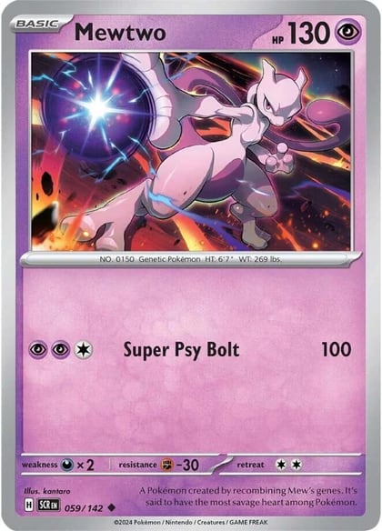 Mewtwo, SV07: Stellar Crown 059/142