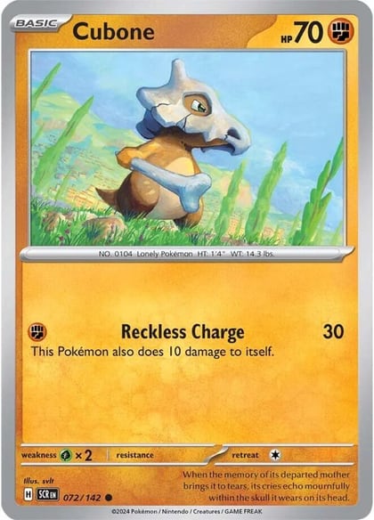Cubone, SV07: Stellar Crown 072/142