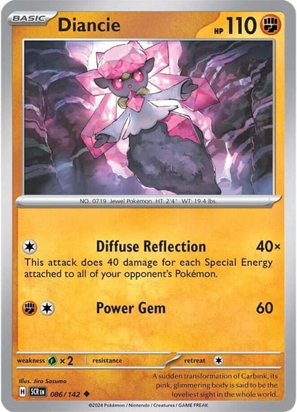 Diancie, SV07: Stellar Crown 086/142