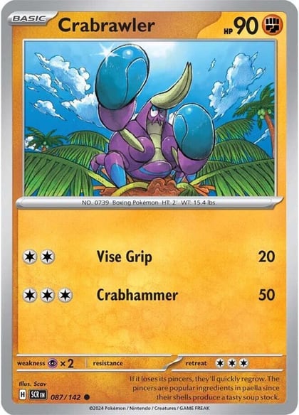 Crabrawler, SV07: Stellar Crown 087/142