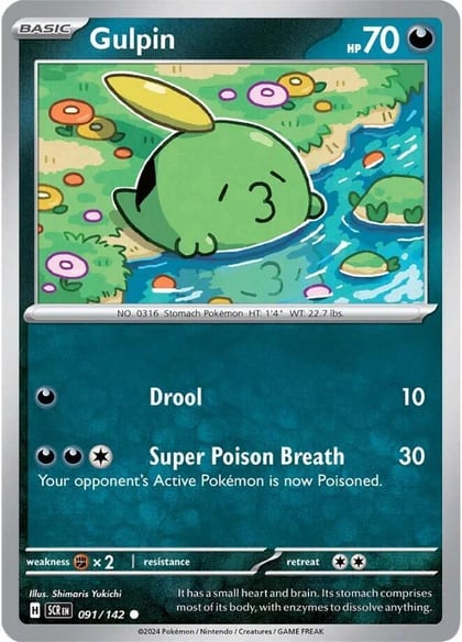 Gulpin - 091/142, SV07: Stellar Crown 091/142