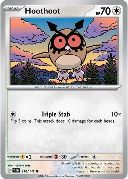 Hoothoot, SV07: Stellar Crown 114/142