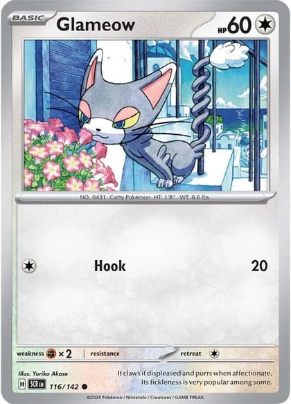 Glameow, SV07: Stellar Crown 116/142