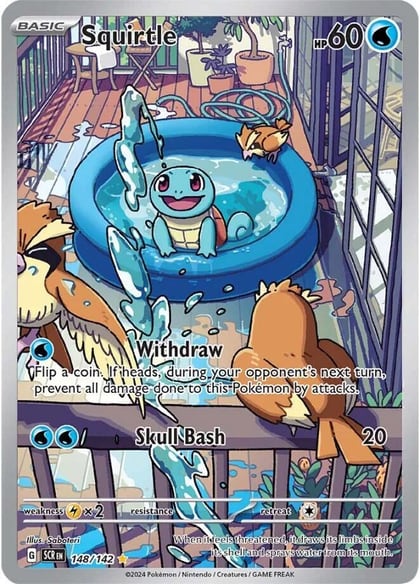 Squirtle, SV07: Stellar Crown 148/142