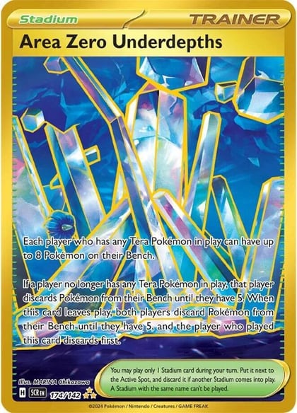 Area Zero Underdepths - 174/142, SV07: Stellar Crown 174/142
