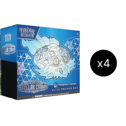 Stellar Crown Pokemon Center Elite Trainer Box (Exclusive) Case, SV07: Stellar Crown P557363