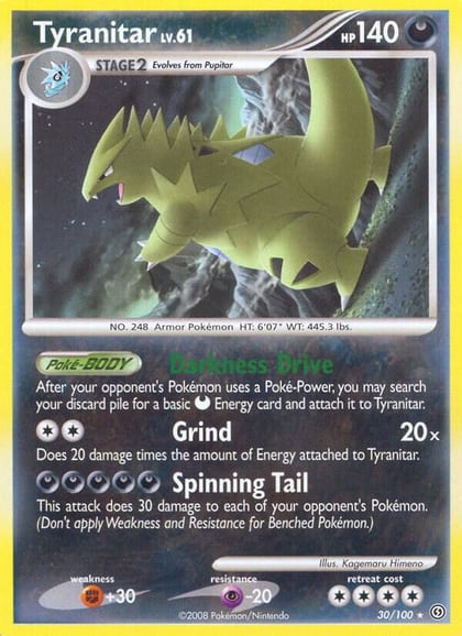 Tyranitar, Stormfront 30/100