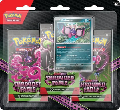 Shrouded Fable 3 Pack Blister [Pecharunt], SV: Shrouded Fable P553007
