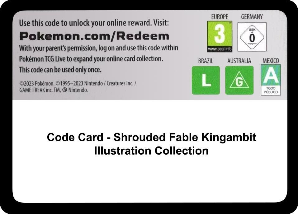 Code Card - Shrouded Fable Kingambit Illustration Collection, SV: Shrouded Fable P562364