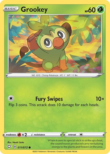 Grookey, Shining Fates 011/072