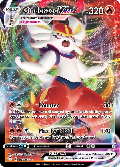 Cinderace VMAX, Shining Fates 019/072